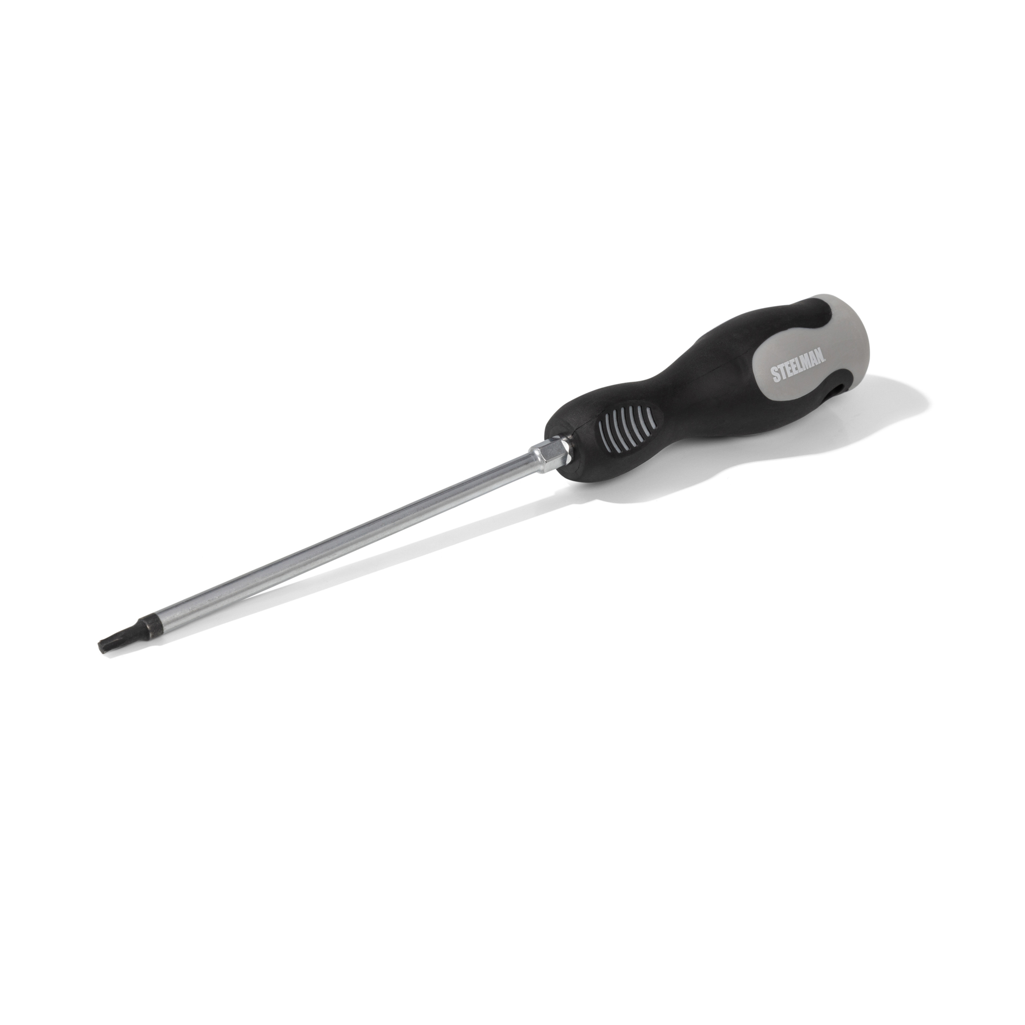 STEELMAN T20 x 6-Inch Star Tip Screwdriver with Comfort Grip Handle and Hex Bolster, Model# 78475A